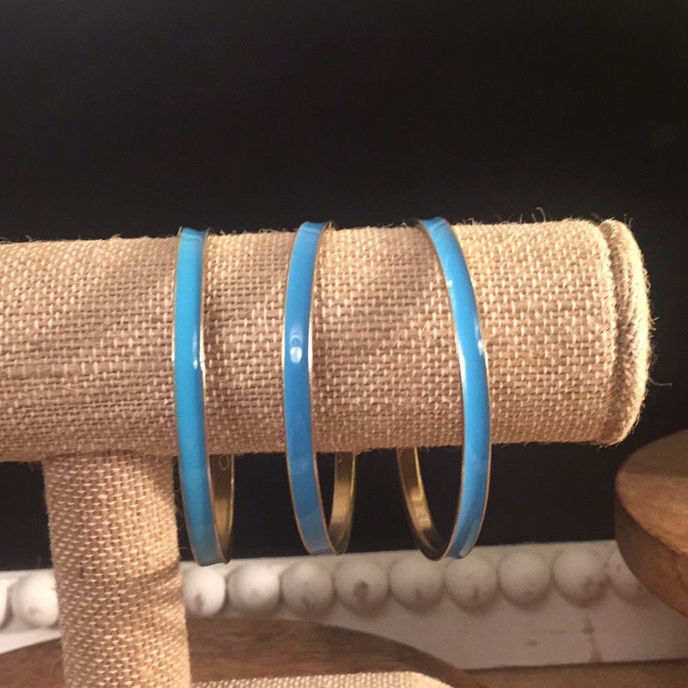 blue bangle bracelets - Picture 3 of 3
